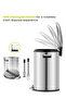Belle Series | 5l Brushed Stainless Steel Pedal Trash Bin | Soft-closing & Fingerprint-resistant - 6