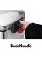 12l Stainless Steel Pedal Trash Bin – Space-saving Rectangular Waste Bin With Removable Bucket - 7