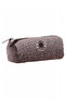 Two Compartment Girls School Pencil Bag - Black - K2715