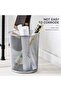 Set Of 6 Silver Metal Mesh Waste Bins, Multi-purpose Trash Cans For Office, Home, Kitchen - 4