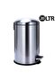 20l Stainless Steel Kitchen Pedal Bin – Large Trash Can With Dome Lid, Matte Finish, Soft-close - 2