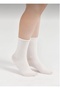3-Piece Roll Top Elasticless Women's White Seamless Socks - 2