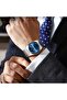 Steel Men's Wristwatch Blue Dial Stylish Wristwatch 9930 - 6