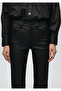 Maria Iconic Coated Black Jean Trousers 101225 -89121 - 6