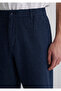 Linen Blended Navy Blue Trousers 0010293 -70757 - 5