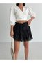 Women's Special Design Ruffled Lace and Lining Mini Skirt - 4