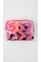 Pink Color Cosmetic Bag - Waterproof Pvc Line Pattern Makeup Bag - 8