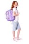 Kids Girl's Embroidered Hobby Patterned Elementary School Backpack (Four Compartments) - Purple - L5238 - 4