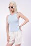 Blue Basic Strap Women's Undershirt Sh253