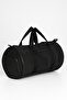 Canvas Cylinder Sports & Travel Bag – Zippered Pocket & Carrying Handle - 3