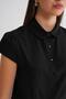 4698 Women's Moon Sleeve Fit Pen Shirt Black - 5