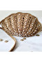 Paper String Oyster Model Bag with Pearls - 3