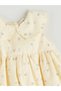 Lcw Baby Ecru Crew Neck Floral Baby Girl Dress - 2