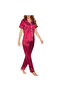Women's Luxurious Silk Satin Pajama Set - Soft and Comfortable Short Sleeve Nightwear - 4