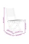 Folding Garden Chairs 2 pcs 43x54x88 cm Bamboo - 3