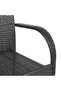 Dining Chair | Set of 4 | Black | PE rattan, powder-coated steel - 6