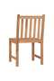 Garden Chairs 6 pcs Solid Teak Wood - 5