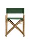 Folding Director's Chairs 2 pcs Green Bamboo and Fabric - 2