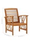 Garden Chairs 2 pcs Solid Acacia Wood - 3