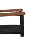 Outdoor Chairs 2 pcs Poly Rattan Black - 4