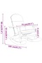 Adirondack Rocking Chair with Cushions Solid Wood Acacia - 3