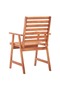 Outdoor Dining Chairs 2 pcs with Cushions Solid Acacia Wood - 6