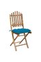 Folding Garden Chairs 2 pcs with Cushions Bamboo - 2