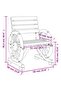 Garden Chairs 4 pcs Solid Wood Fir - 3