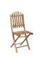 Folding Garden Chairs 2 pcs with Cushions Bamboo - 4