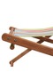 Folding Beach Chair Fabric and Wooden Frame Multicolour - 7