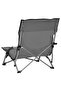 Folding Beach Chairs 2 pcs Grey Fabric - 5