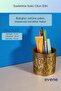 Pen Holder Desk Pen Holder Organizer Pen Holder Gold Antique Color Model 76 - 3