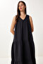 Flounced Summer Muslin Dress - 4