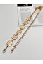 Square Flower Pattern Chain Belt Women's Belt Dress Belt Shirt Belt Coat Belt - 3