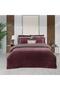 Kımera Cupro Vegan Silk Double Duvet Cover Set Claret Red