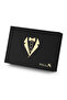 Men's Groom Dowry Bundle 100% Genuine Leather Wallet Card Holder Belt Set Navy Blue Color Dm-8002-L - 7