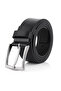 Men's Groom Dowry Bundle 100% Genuine Leather Wallet Card Holder Belt Set Black Color Dm-8002-S - 6