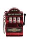 Breloc Model Slot Machine, Mecanism Functional, 4x6 cm, Plastic, Rosu - 3