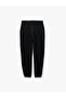 Cotton Three-Threaded Ruffled Sweatpants with Elastic Cuffs, Pockets and Lace-Up Waist - 3