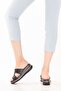 Women's Genuine Leather Stylish Casual Comfortable Slippers ez.2565 Black - 5