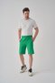 Men's Summer Shorts Green Zippered Comfortable Fit - 6