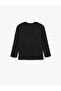 Crew Neck Cotton Basic Long Sleeve School T-Shirt - 2