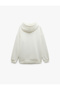 Raised Long Sleeve Hooded Printed Oversize Sweatshirt - 4