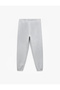 Basic Şardonlu Sweatpants with Lace-Up Waistband - 3
