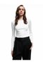 Cotton Slim Fit Camisole Long Sleeve Crew Neck T-Shirt - 2
