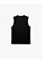 Sleeveless Crew Neck Printed Sports Tank Top - 4