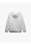 Three Thread Raised Kangaroo Pocket Basic Hooded Sweatshirt - 4