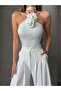 Darell Rose Detail Bodysuit White - 2