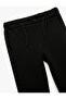 Cotton Fleece-Lined Pants Look Sweatpants with Tie-Up Waist - 3