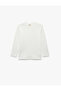Crew Neck Cotton Basic Long Sleeve School T-Shirt - 3